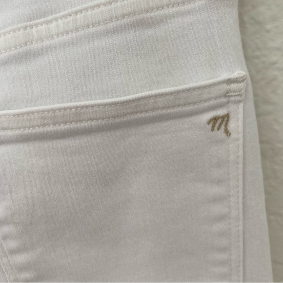 Madewell 10” High Rise Skinny White Denim Jeans, Size 26 - Picture 7 of 7